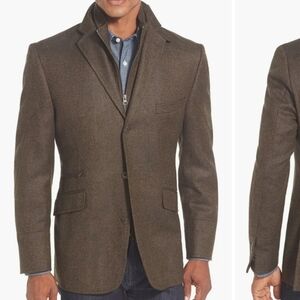 Kroon Brown Ritchie Wool Cashmere 3-in-1 Blazer 46R
